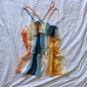 BOGO!! Multi Colored Ruffle Sleeveless H&M Blouse